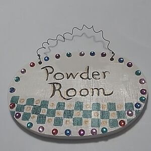 Powder Room Sign 